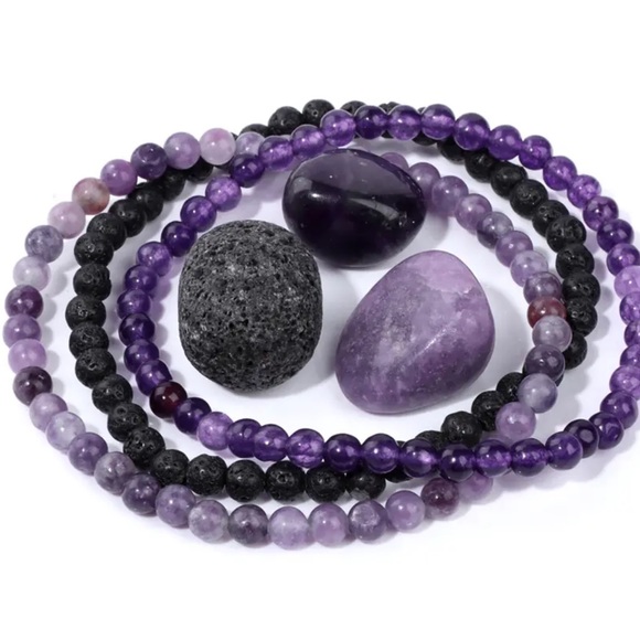 Set of gemstone Bracelets and Gemstones - Picture 1 of 7